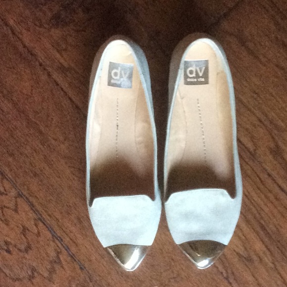 Dolce Vita Shoes - Dolce Vita size 10 suede silver tipped flats